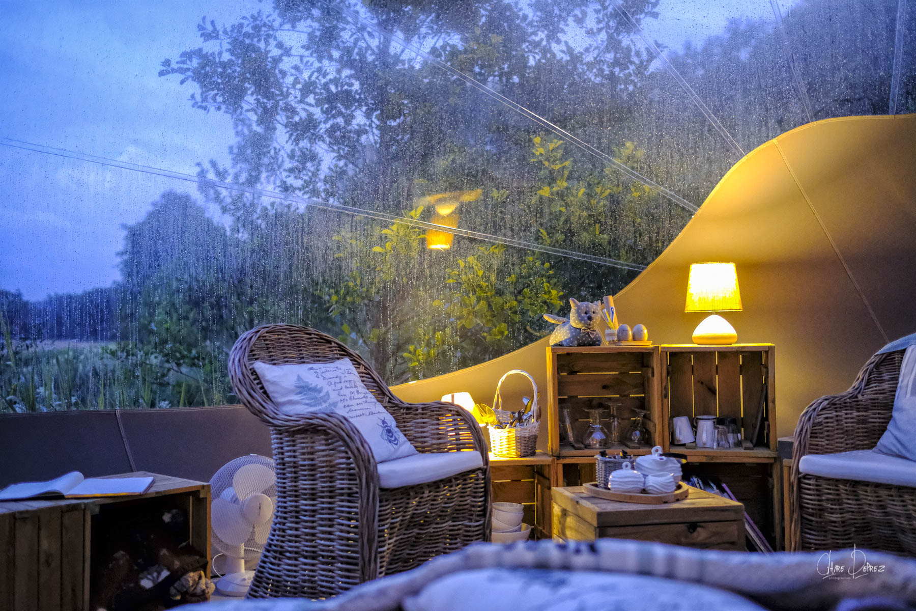 Intérieur de la bulle