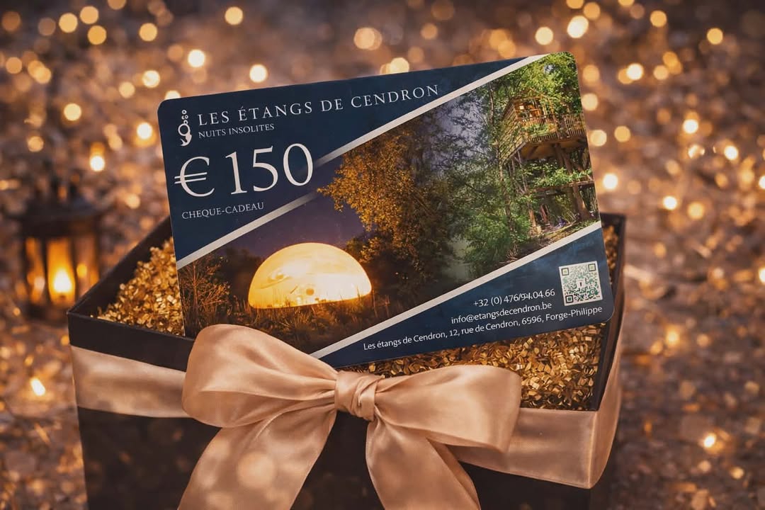 Bon cadeau Étangs de Cendron prêt à offrir