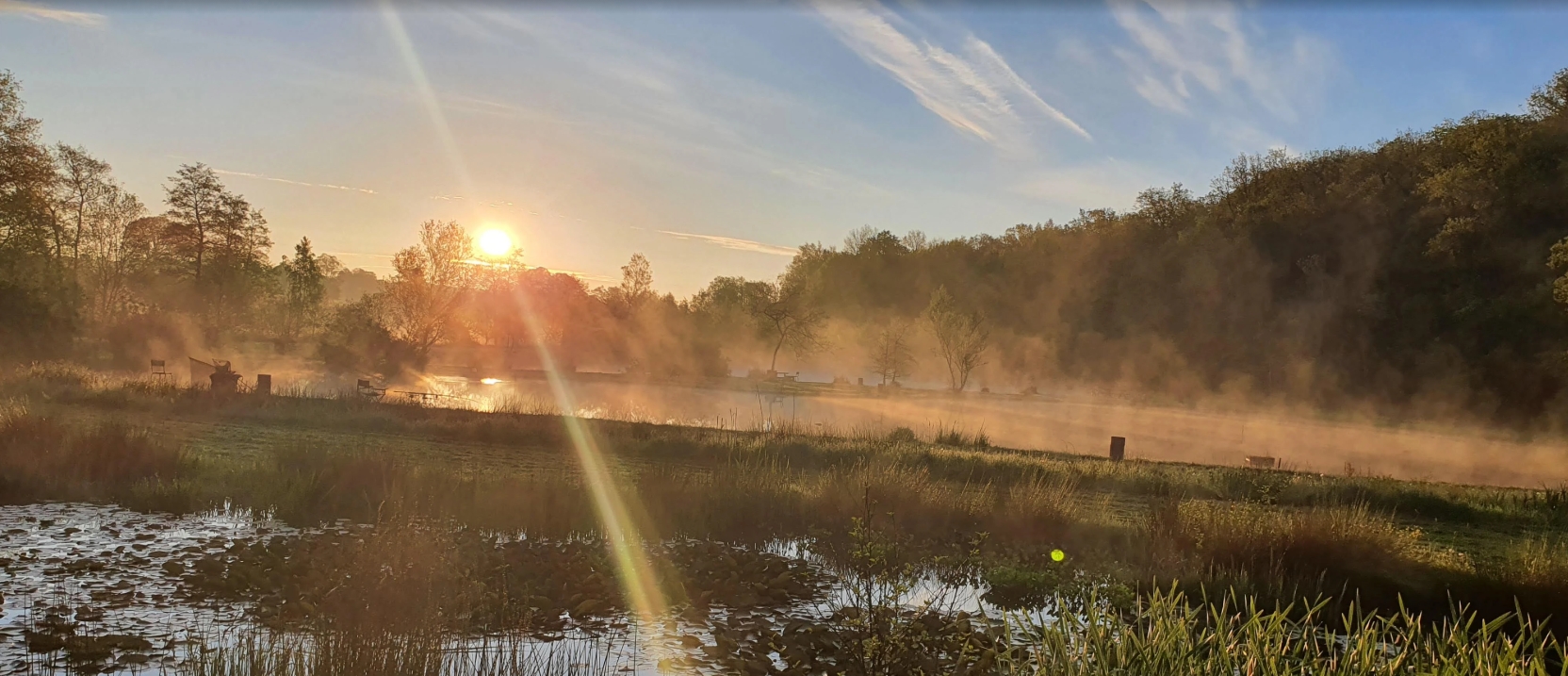 Paysage hivernal autour du dôme