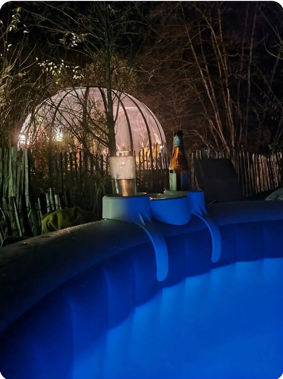 Jacuzzi privatif du dôme