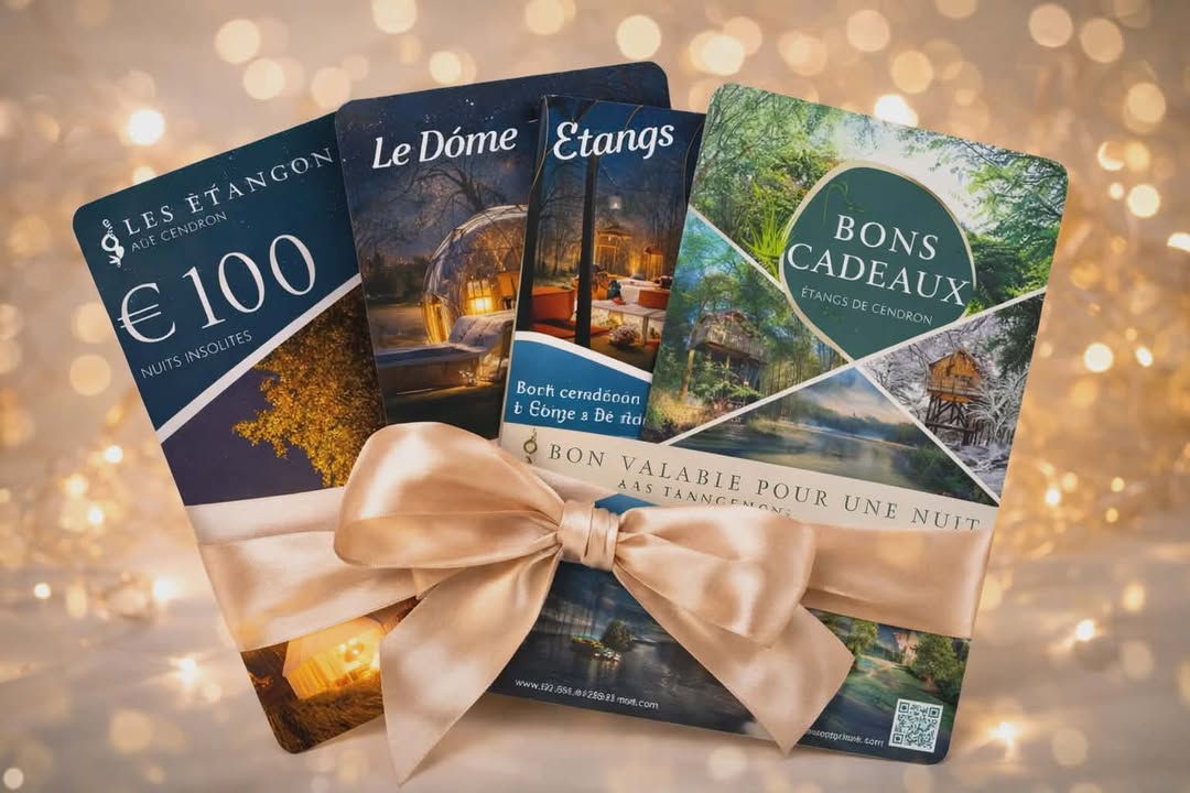 Bon cadeau Étangs de Cendron prêt à offrir